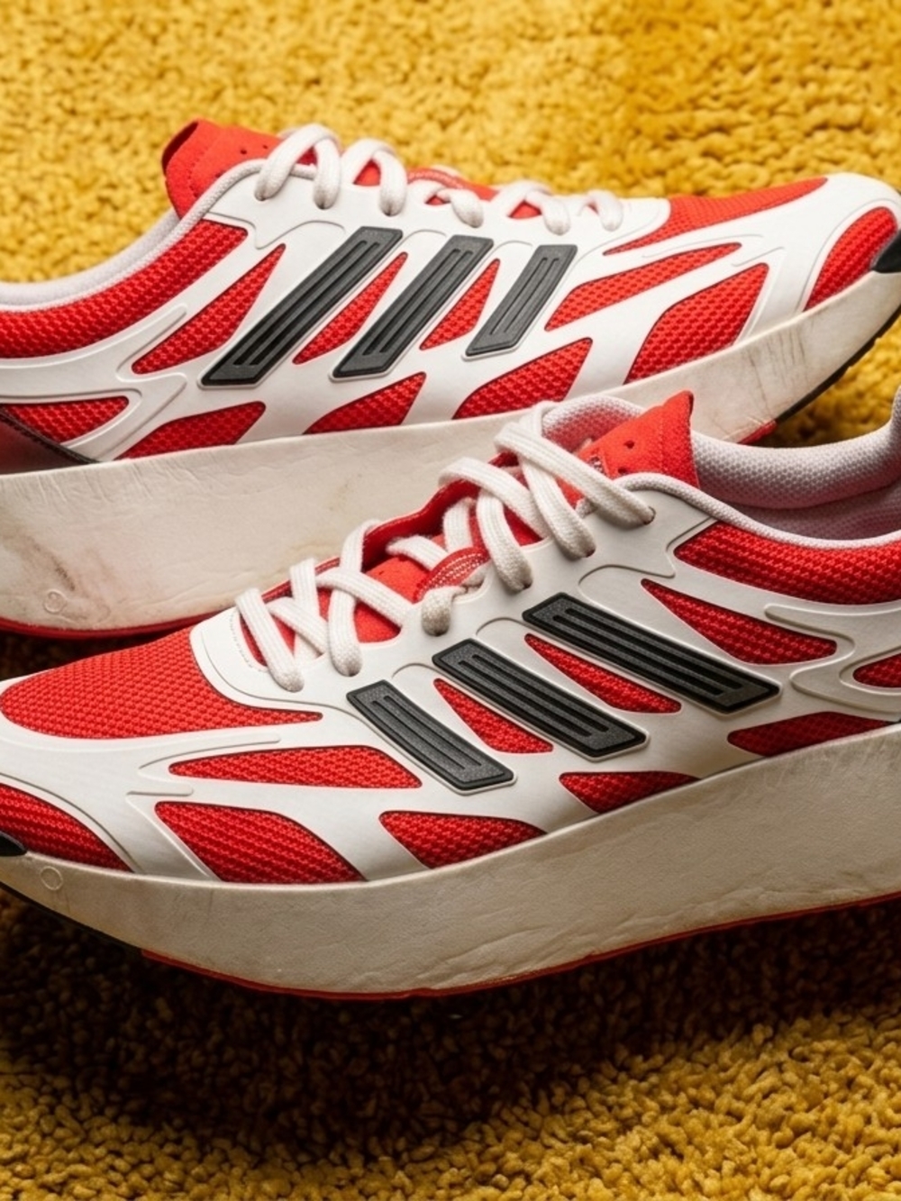Adizero ARUKU Adidas Originals Red White Athletic Running Shoes